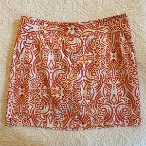 Adidas Climacool Golf Skort - Orange and Pink Abstract Design - Women’s Size 10